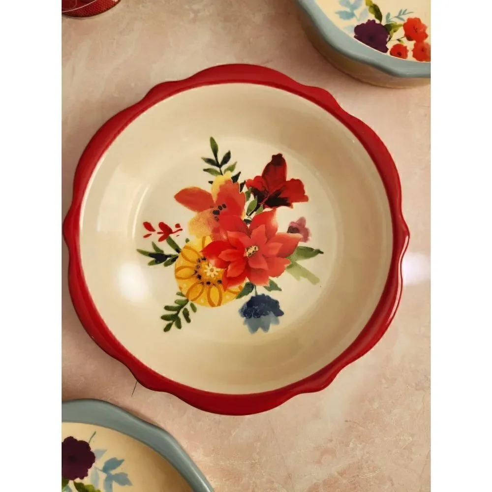 Julia Minasian ceramic cupcake stands pioneer women mini pie plate bundle Joyce